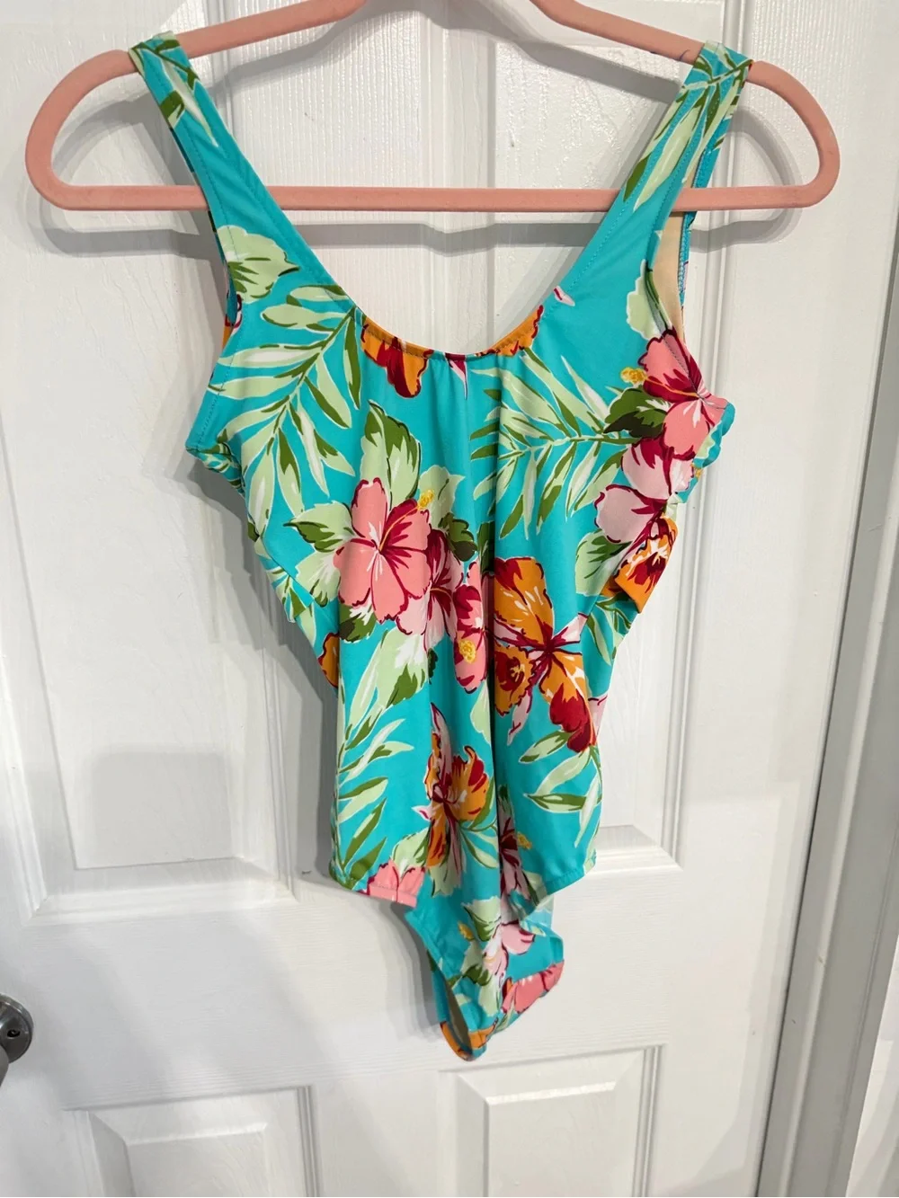 Floral one pc swimsuit